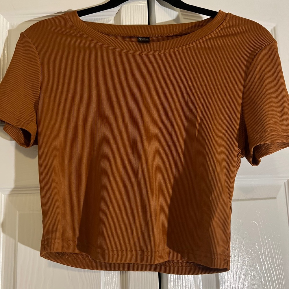 SHEIN Women's Brown Crop Top size Large